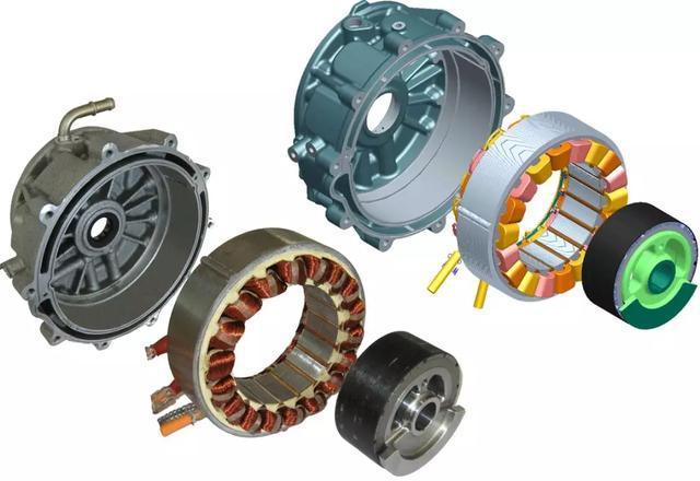 电动汽车和驱动电机高清爆炸图鉴赏