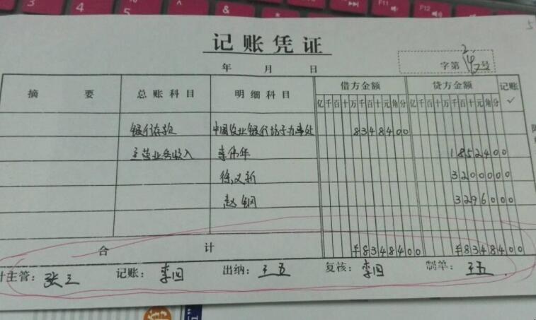 记账凭证是由谁填制的