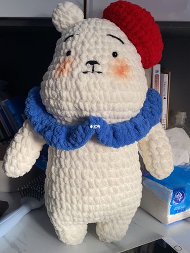 憨包小熊冰条线钩针