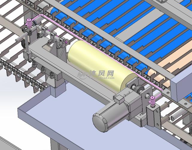 链式传送带模型图 - 输送和提升设备图纸 - 沐风网