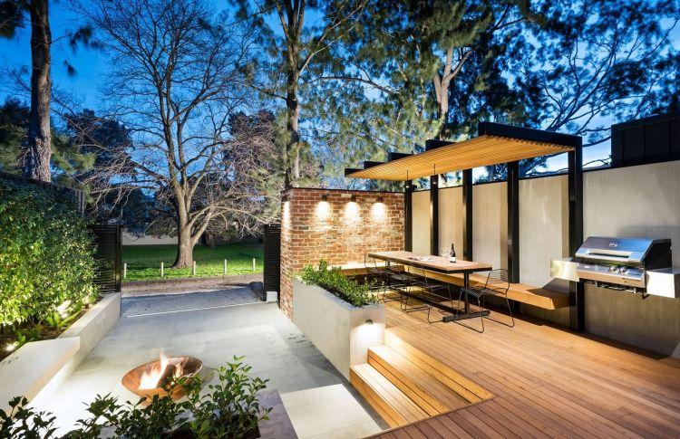 70平米别墅室外花园设计实景图效果图欣赏