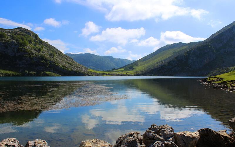 秀丽唯美的山川湖泊风景高清电脑桌面壁纸图片