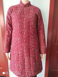 [子亮]成人手工天然棉花长款斜襟大襟偏襟棉衣袄袍子男女同款定做