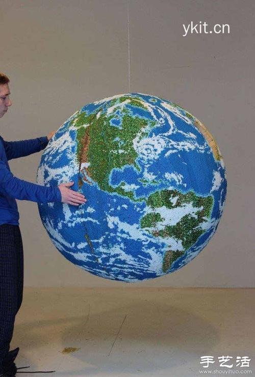 火柴棍diy手工制作逼真地球仪