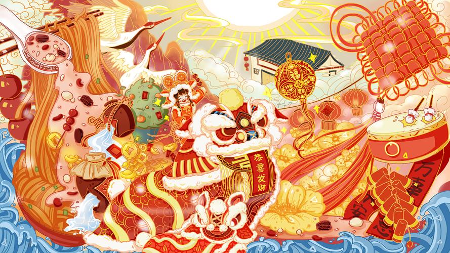 年味插画.桂林米粉