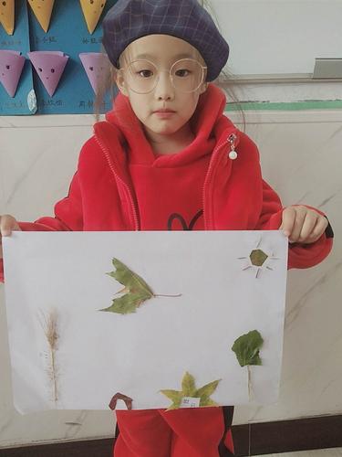 大班手工课堂――秋叶贴画