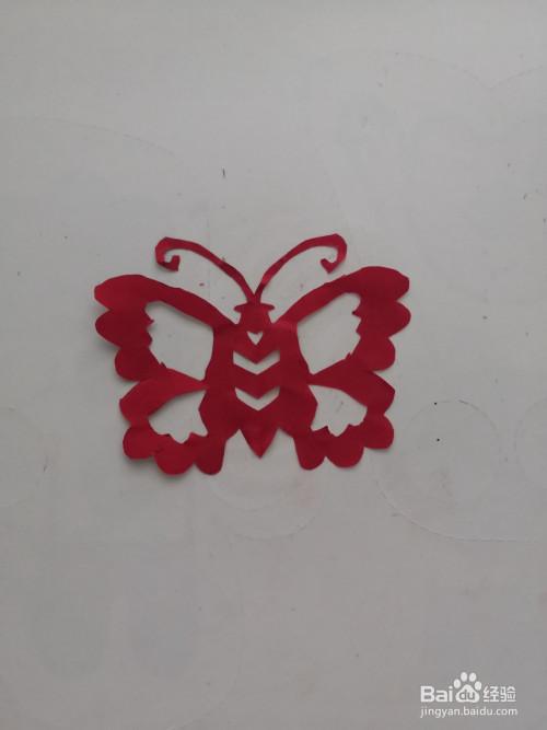 蝴蝶剪纸教程