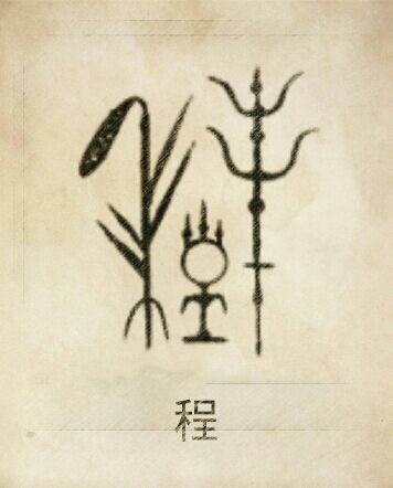 郝姓图腾,郝姓是炎帝火乌太阳鸟图腾的邑落,为郝,由三