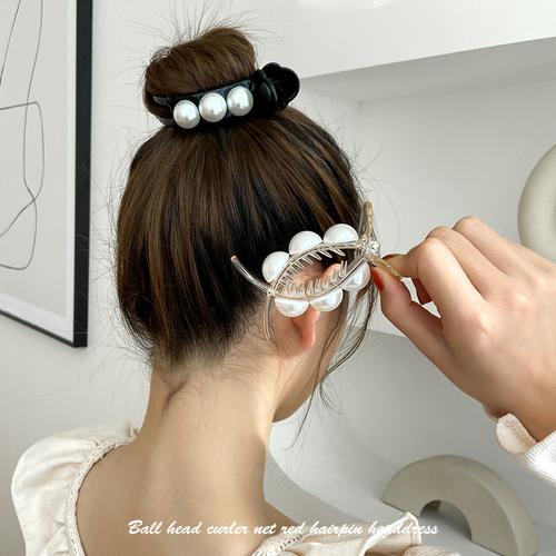 发夹女夏后脑勺丸子头抓神器盘发发卡夹子固定器发饰