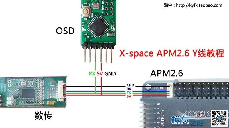 pixapm与osd接线图解 - 飞控系统 - 模吧