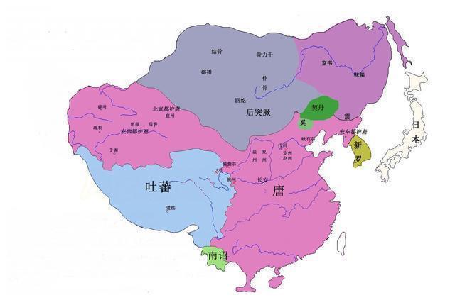 通过地图了解唐朝疆域变迁一个庞大的帝国最后竟然被肢解