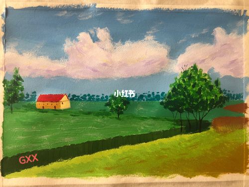 田园风光 水粉画_水粉画_文化_绘画