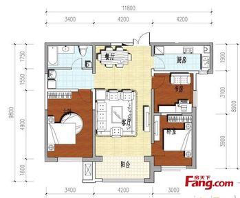 博雅苑 3室 户型图