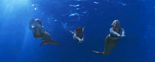 美人鱼大海gif水泡gif游泳gif