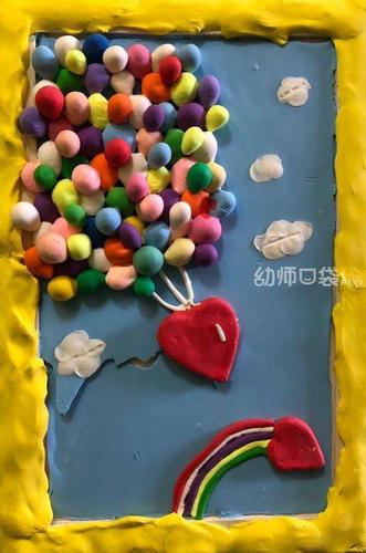 今天我们就要用好看的彩泥来制作一副好看的手工作品-热气球快点加入