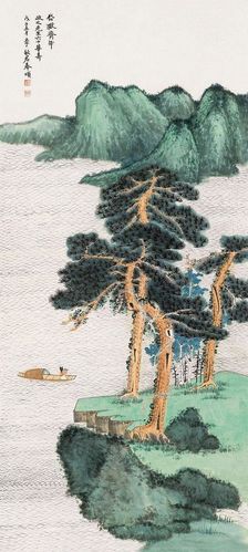 张大千称为一生的红颜,李秋君的画作欣赏|古画|山水画