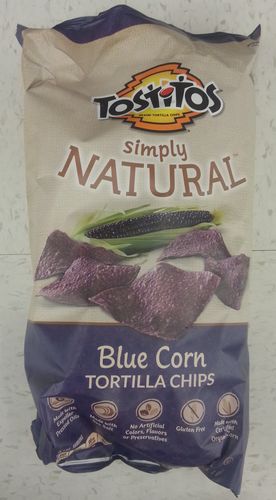 simply natural blue corn tortilla chips - tostitos - 9 oz