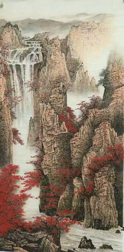 画家温建波 山水画 定制欣赏