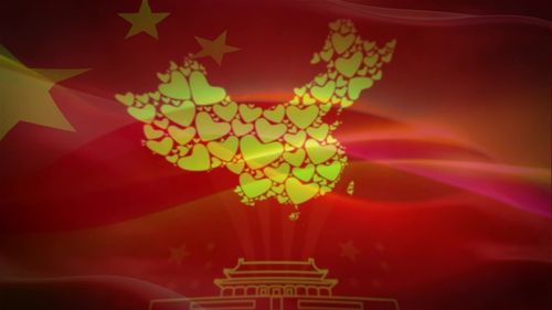 红旗颂陈笠笠爱国歌曲舞台背景配乐成品_1920x1080_高清视频素材下载