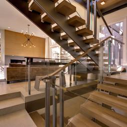 木楼梯结构装修效果图_木楼梯结构室内设计图片大全 - 设计本