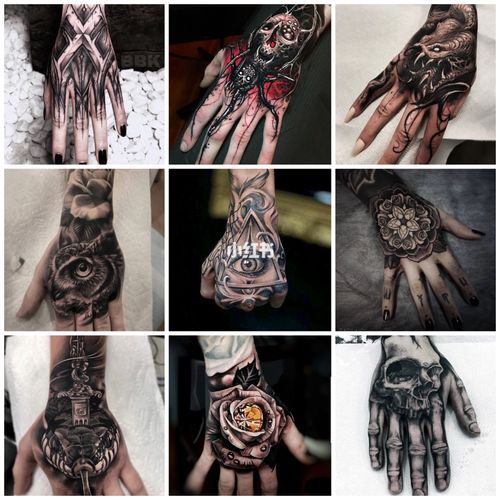 适合手背上的各种纹身图案分享_纹身_手背纹身_美妆