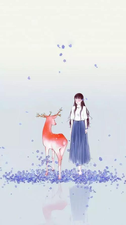 唯美小清新手绘插画,微信头像,手机锁屏壁纸!