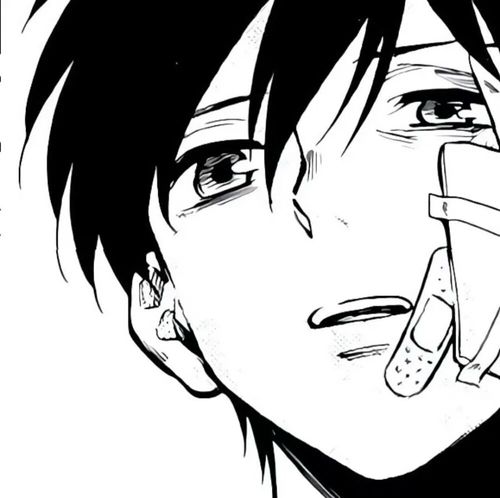 男生黑白漫头_动漫_男生头像_动漫男生头像_素材_头像