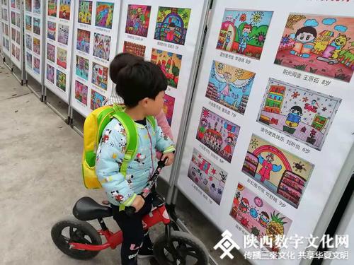 岐山县图书馆举办"我心中的图书馆"少儿绘画展