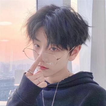 假发男中分短发韩版帅气齐刘海自然短卷发学生日常蓬松逼真全头套自然