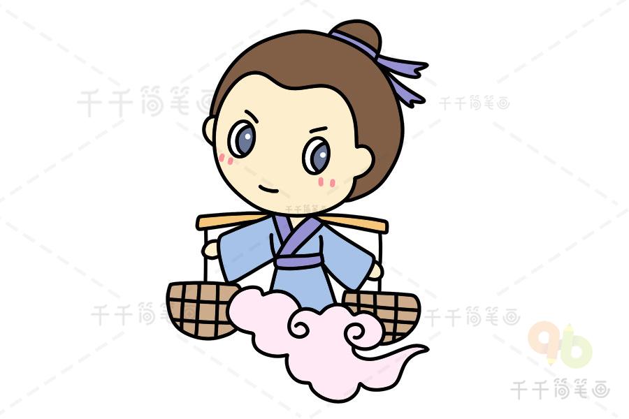 牛郎简笔画轻松画