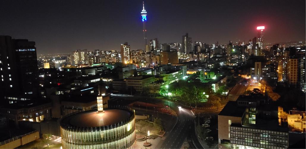 约翰内斯堡的夜景.