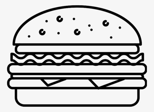 关键词 : 手绘画,汉堡,食物,矢量图,装饰,矢量装饰