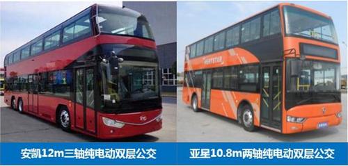 6,其它车型 安凯客车一款12m纯电动三轴双层公交,整车尺寸为12000
