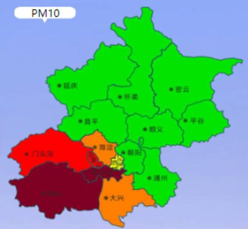 北京多区空气质量达严重污染