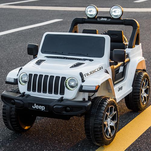 正版授权吉普儿童电动车四轮超大号宝宝越野玩具车小孩四驱遥控汽车可