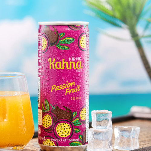 饮料泰国进口网红nfc果汁卡那百香果原汁240ml果味