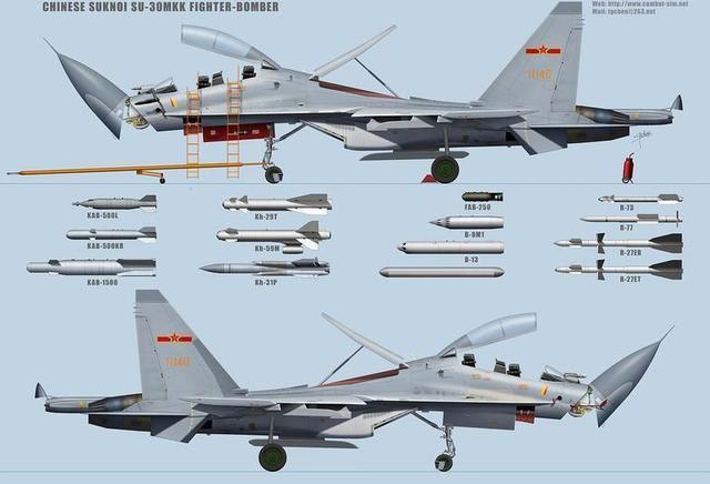 2个理所当然,解放军苏30派生出歼16,弹药挂载能力理由