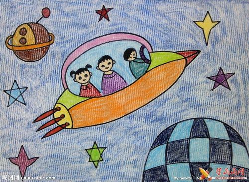 科幻画宇宙飞船图片大全