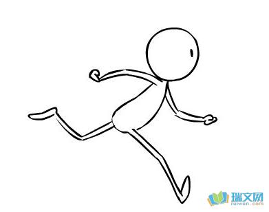 跑步卡通图片简笔画