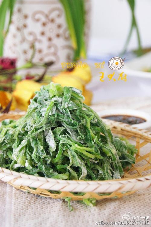 粉蒸面条菜(春季减肥养生美味)的做法步骤
