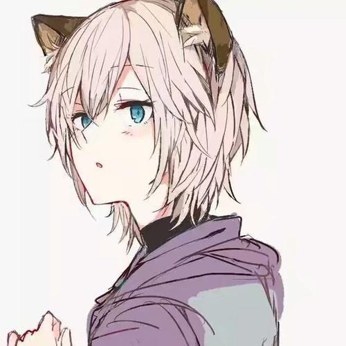 动漫男生猫耳头像