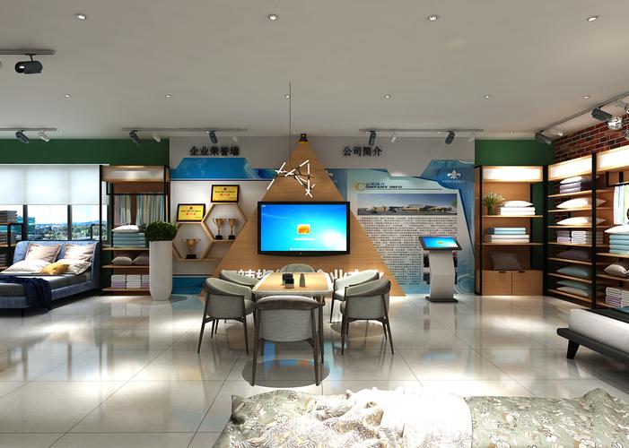 商场专柜装修设计 家纺专柜装修设计 床上用品专柜装修设计