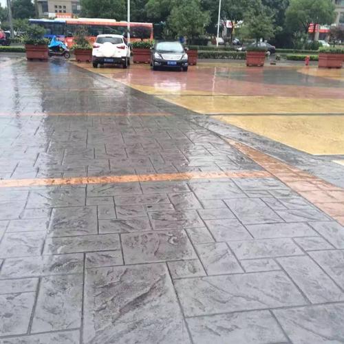 盐城厂家压花地坪 彩石压印地坪 生态压花地坪材料