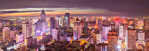 乌鲁木齐城市风光夜景