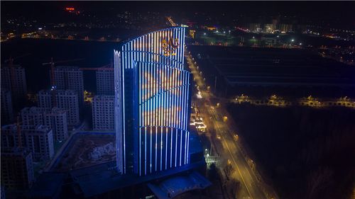 枣庄市昂立大厦夜景亮化2021神灯奖申报工程