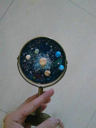 用超轻粘土做出来的科幻银河系教程图解4
