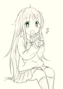 二次元~手绘线稿-堆糖,美好生活研究所