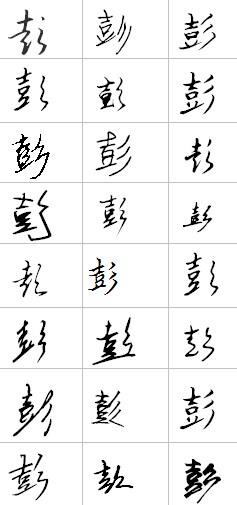 彭,要怎么写好看?