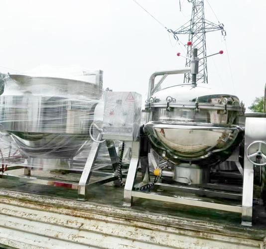 大型600l蒸汽高压夹层锅 高温高压煮锅 可倾式开盖省力结构