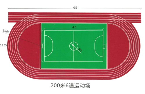 200米400米跑道面积计算